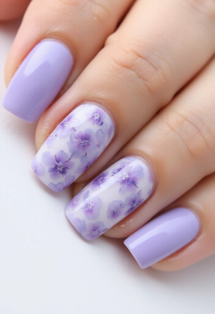 15 Floral Spring Nails That'll Make Your Friends Green with Envy (Wait Until You See #3!) - 6. Monochromatic Floral